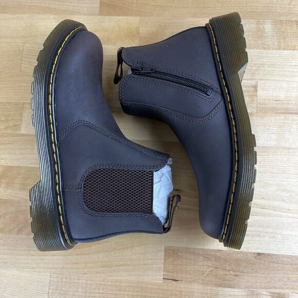 Dr. Martens 2976 Chelsea Boots Wildhorse Lamper Brown Women's US Size 4 UK 2 NEW - Picture 6 of 11